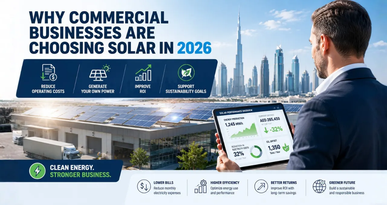Commercial solar installation uae
